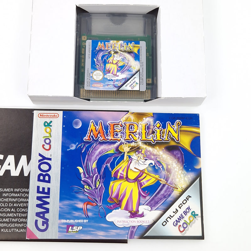 Nintendo Game Boy Color Spiel : Merlin - GBA Modul Anleitung OVP PAL