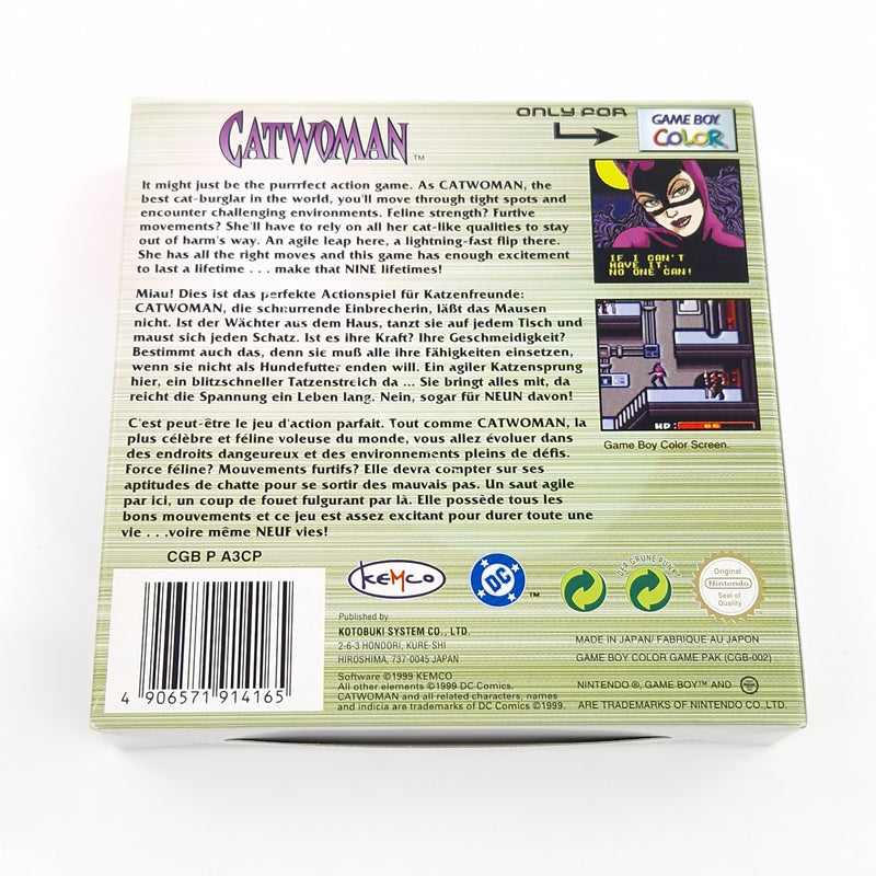 Nintendo Game Boy Color Spiel : Catwoman - GBC Modul Anleitung OVP PAL