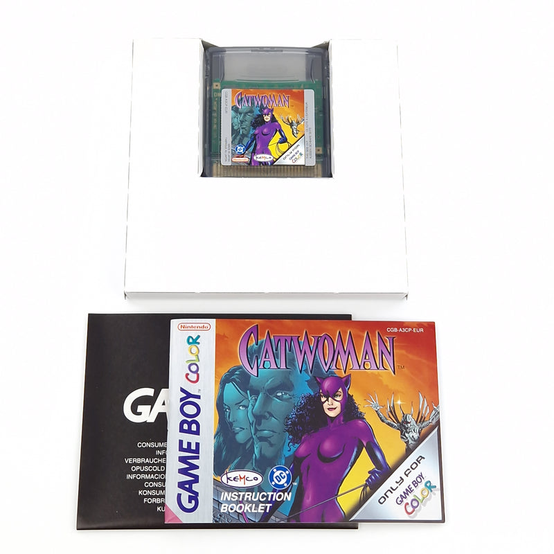 Nintendo Game Boy Color Spiel : Catwoman - GBC Modul Anleitung OVP PAL