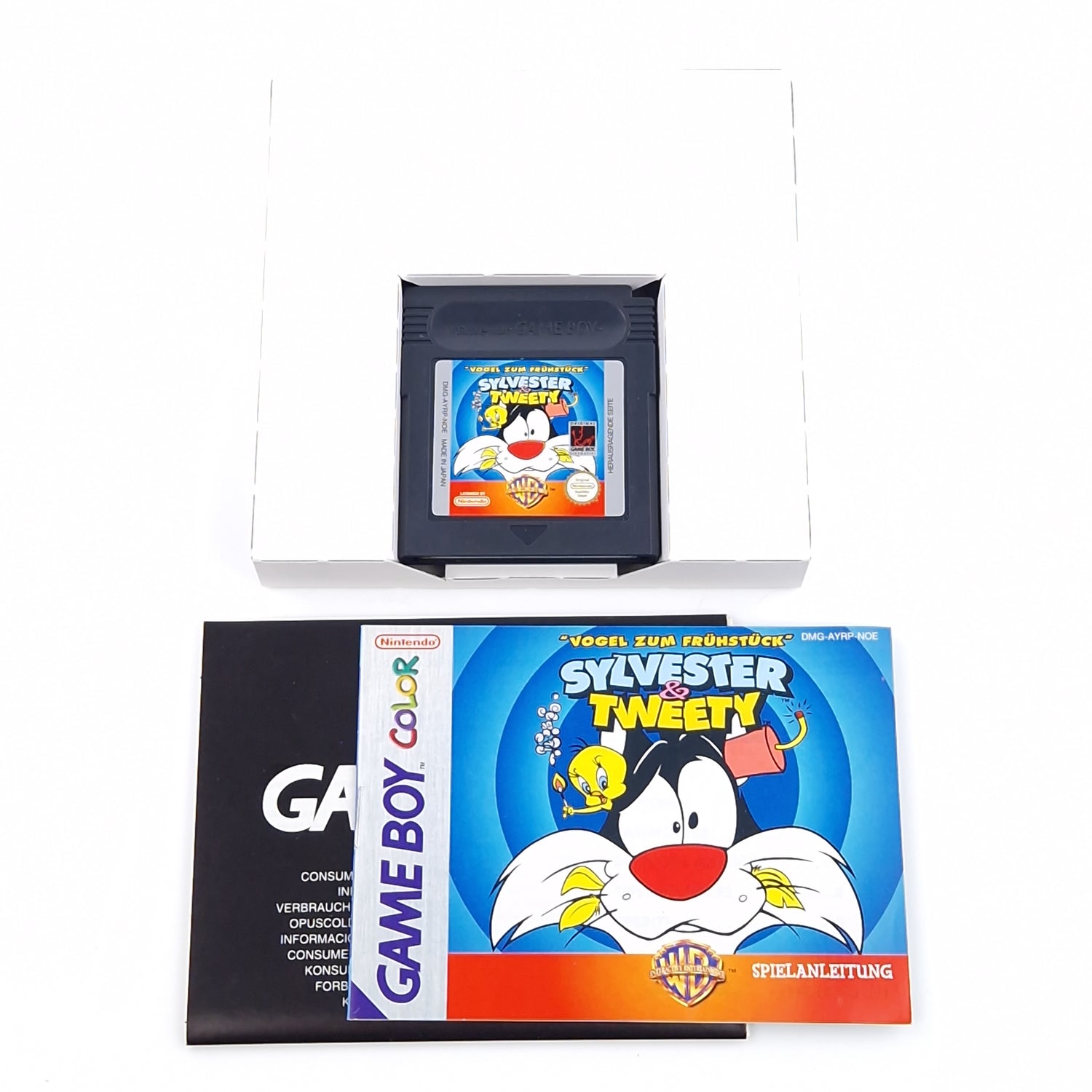 Nintendo Game Boy Color Spiel : Vogel zum Frühstück Sylvester & Tweety - GBC OVP