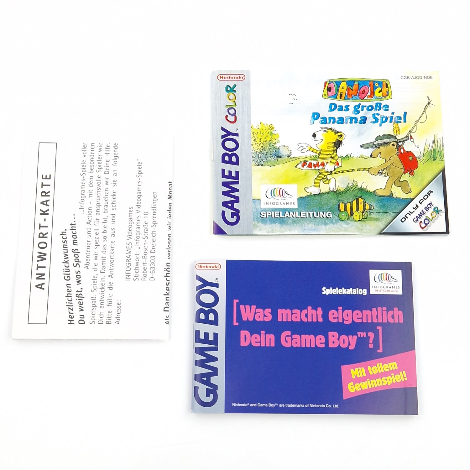 Nintendo Game Boy Color Spiel : Janosch das große Panama Spiel - GBC OVP PAL