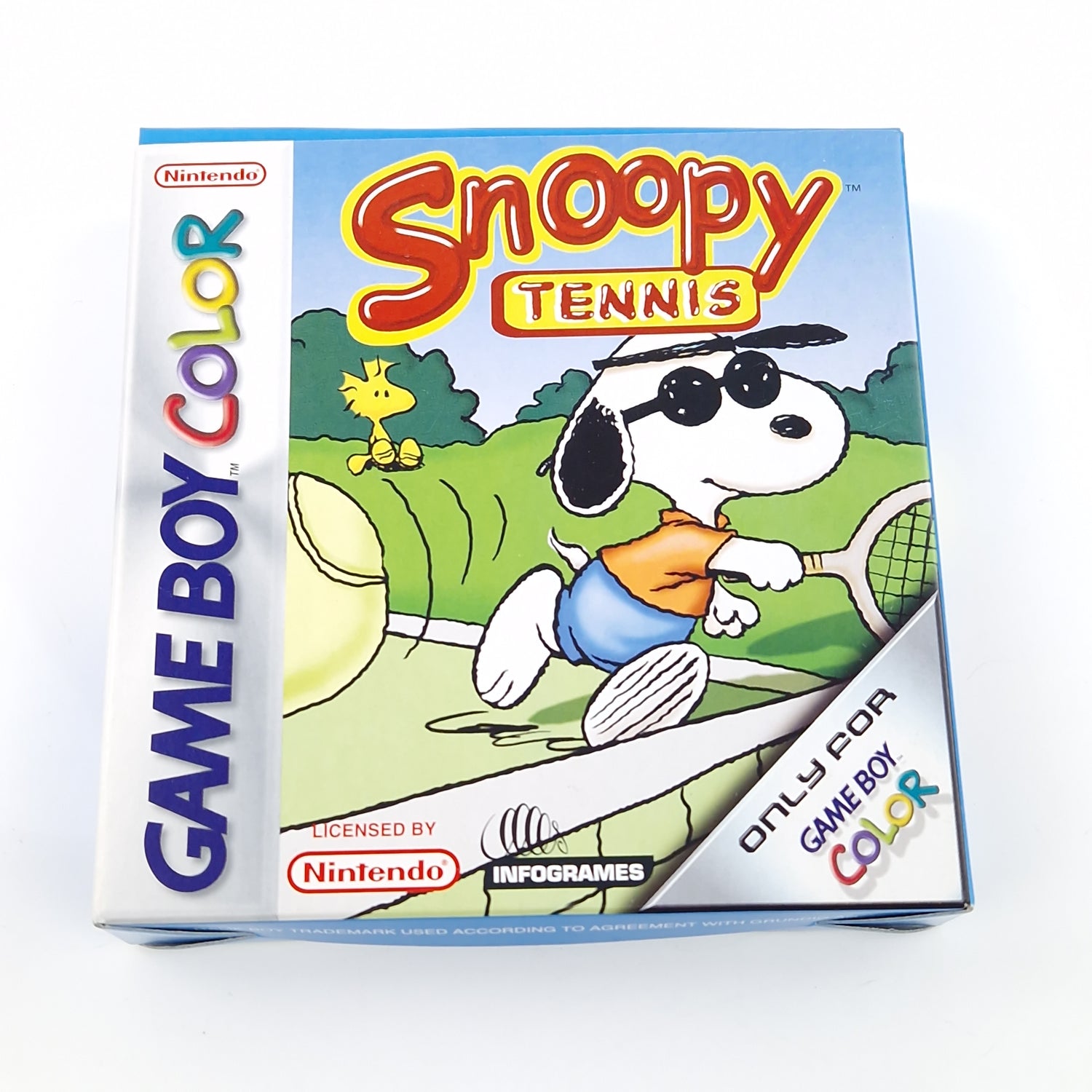 Nintendo Game Boy Color Spiel : Snoopy Tennis - GBC Modul Anleitung OVP PAL