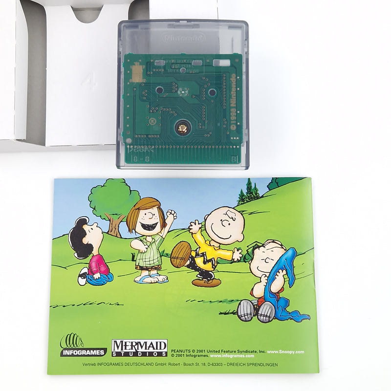 Nintendo Game Boy Color Spiel : Snoopy Tennis - GBC Modul Anleitung OVP PAL