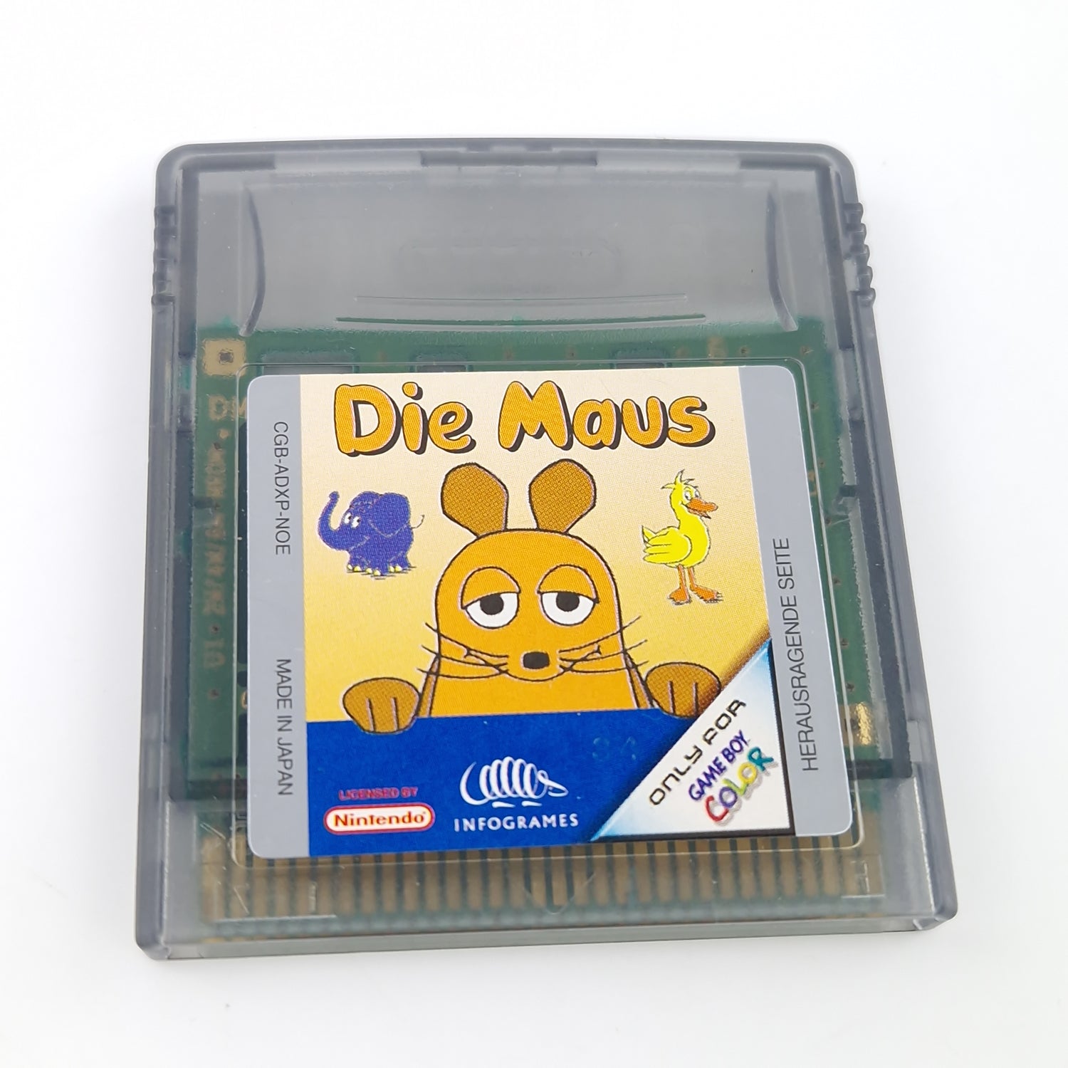 Nintendo Game Boy Color Spiel : Die Maus - GBC Modul Anleitung OVP PAL