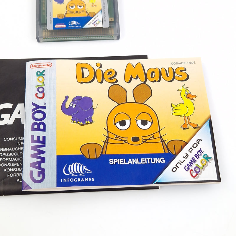 Nintendo Game Boy Color Spiel : Die Maus - GBC Modul Anleitung OVP PAL