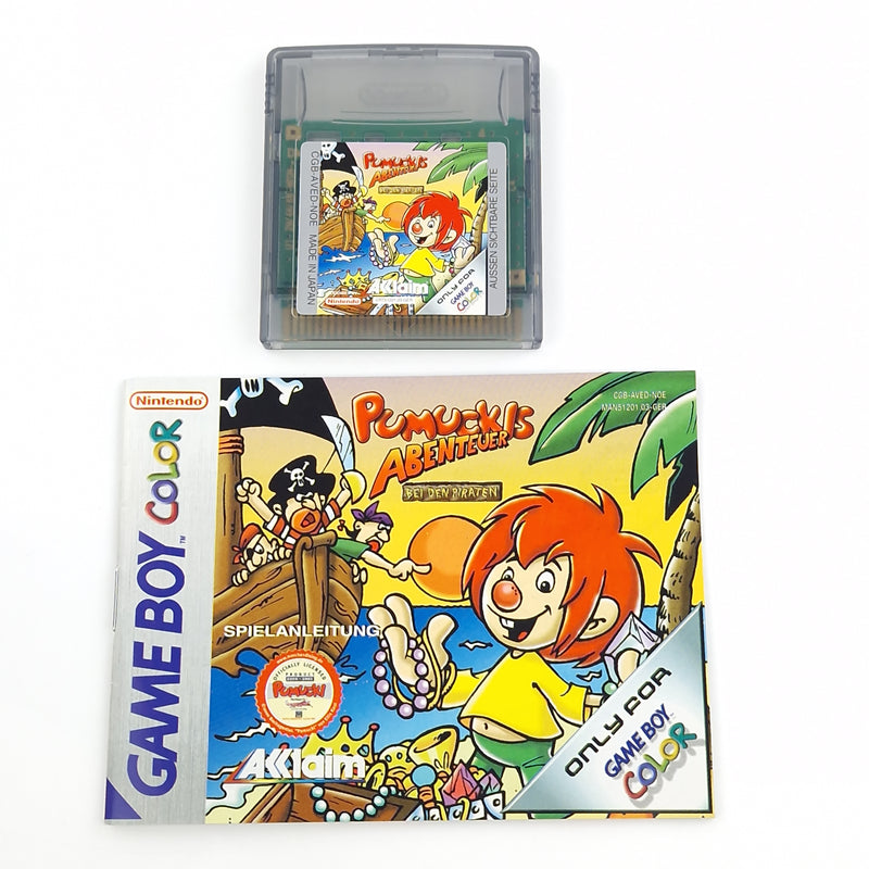 Nintendo Game Boy Color Spiel : Pumuckls Abenteuer bei den Piraten - GBC OVP PAL