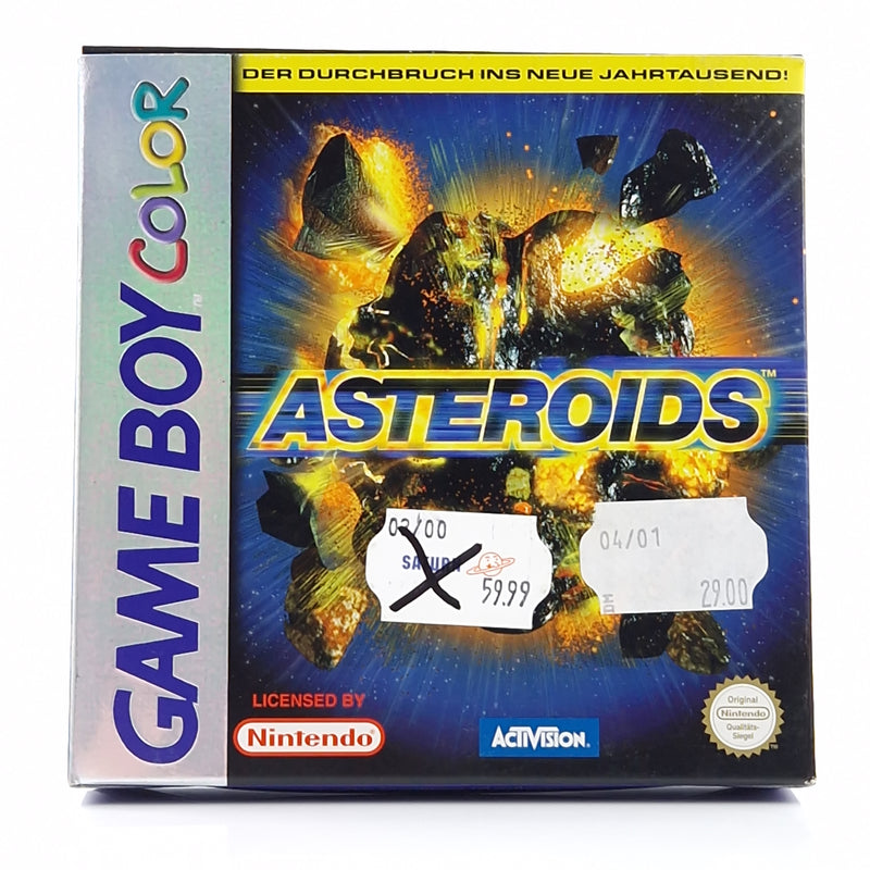 Nintendo Game Boy Color Spiel : Asteroids - GBC Modul Anleitung OVP PAL