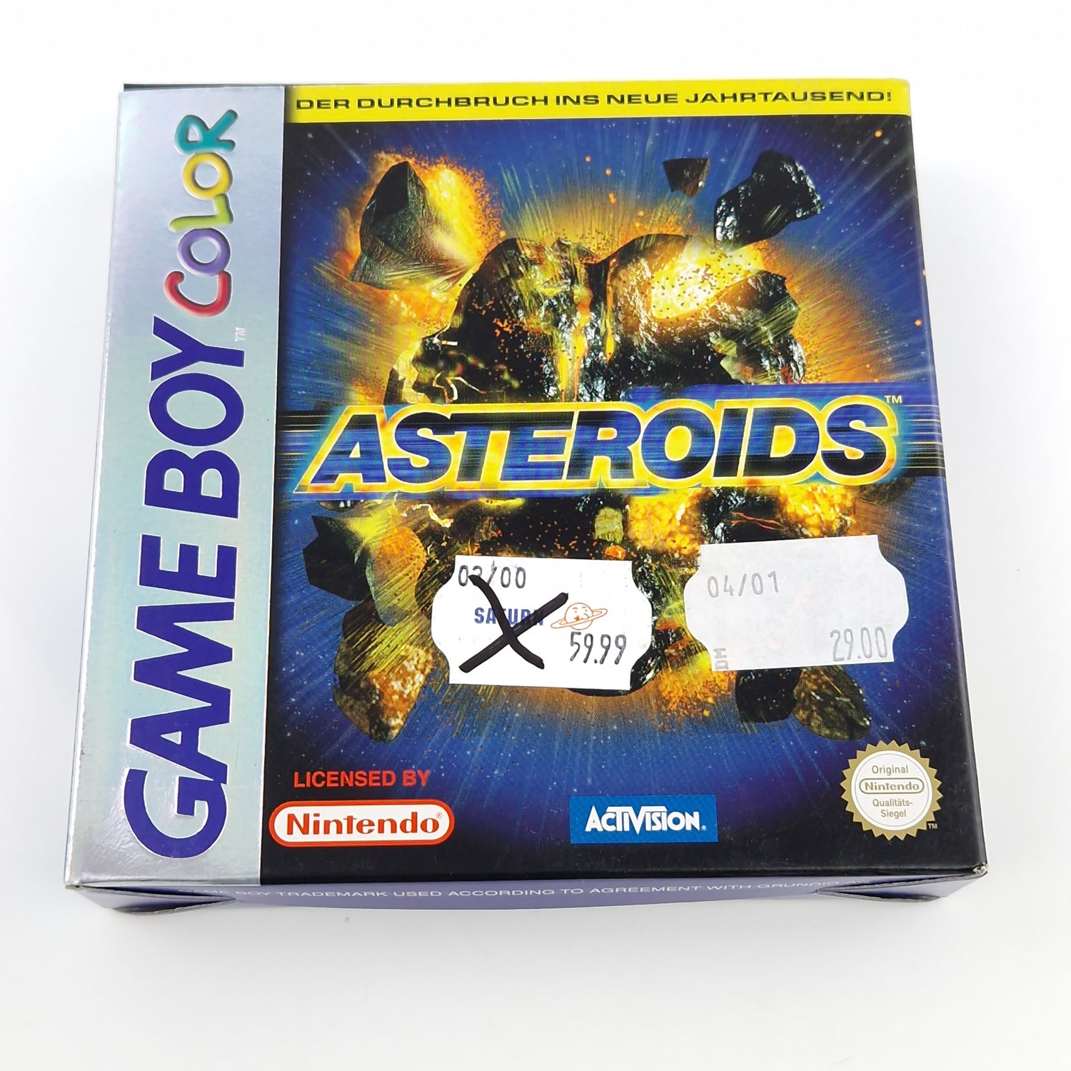 Nintendo Game Boy Color Spiel : Asteroids - GBC Modul Anleitung OVP PAL