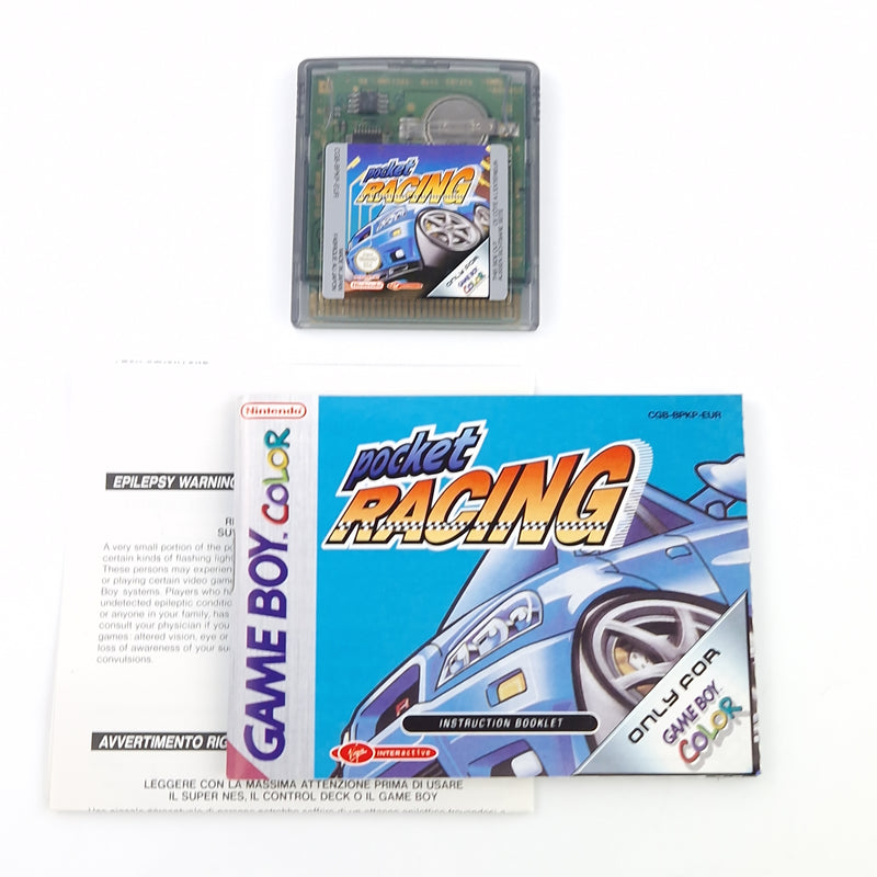 Nintendo Game Boy Color Spiel : Pocket Racing - GBC Modul Anleitung OVP PAL