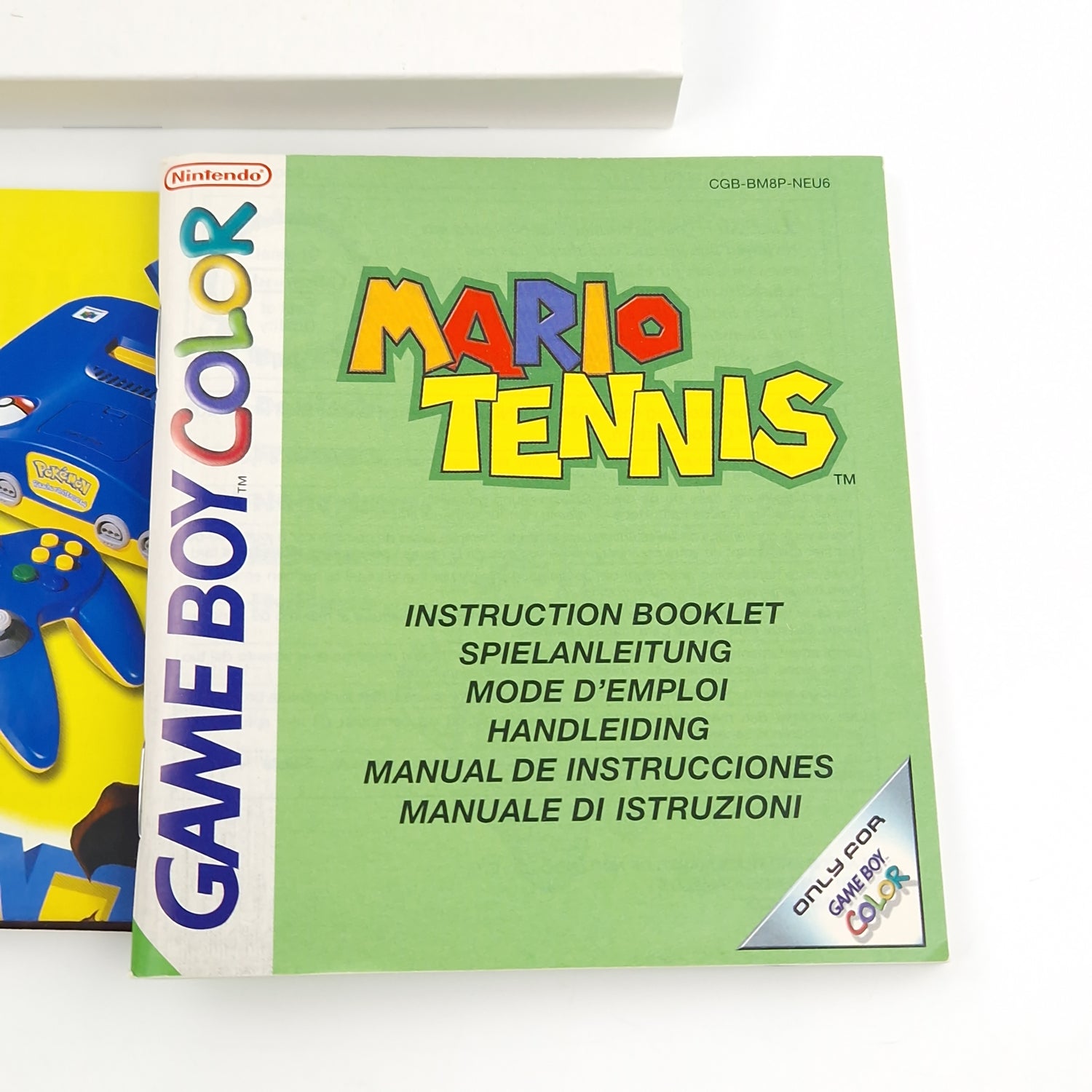 Nintendo Game Boy Color Spiel : Mario Tennis - GBC Modul Anleitung OVP PAL 03