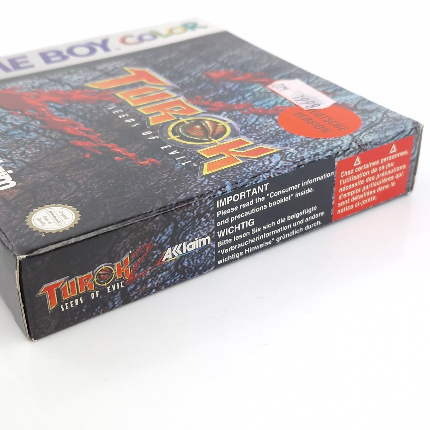 Nintendo Game Boy Color Spiel : Turok 2 Seeds of Evil - GBC Modul Anleitung OVP