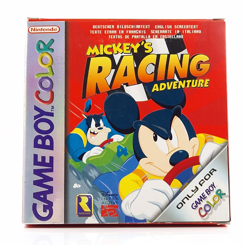 Nintendo Game Boy Color Spiel : Mickeys Racing Adventure GBC Modul Anleitung OVP