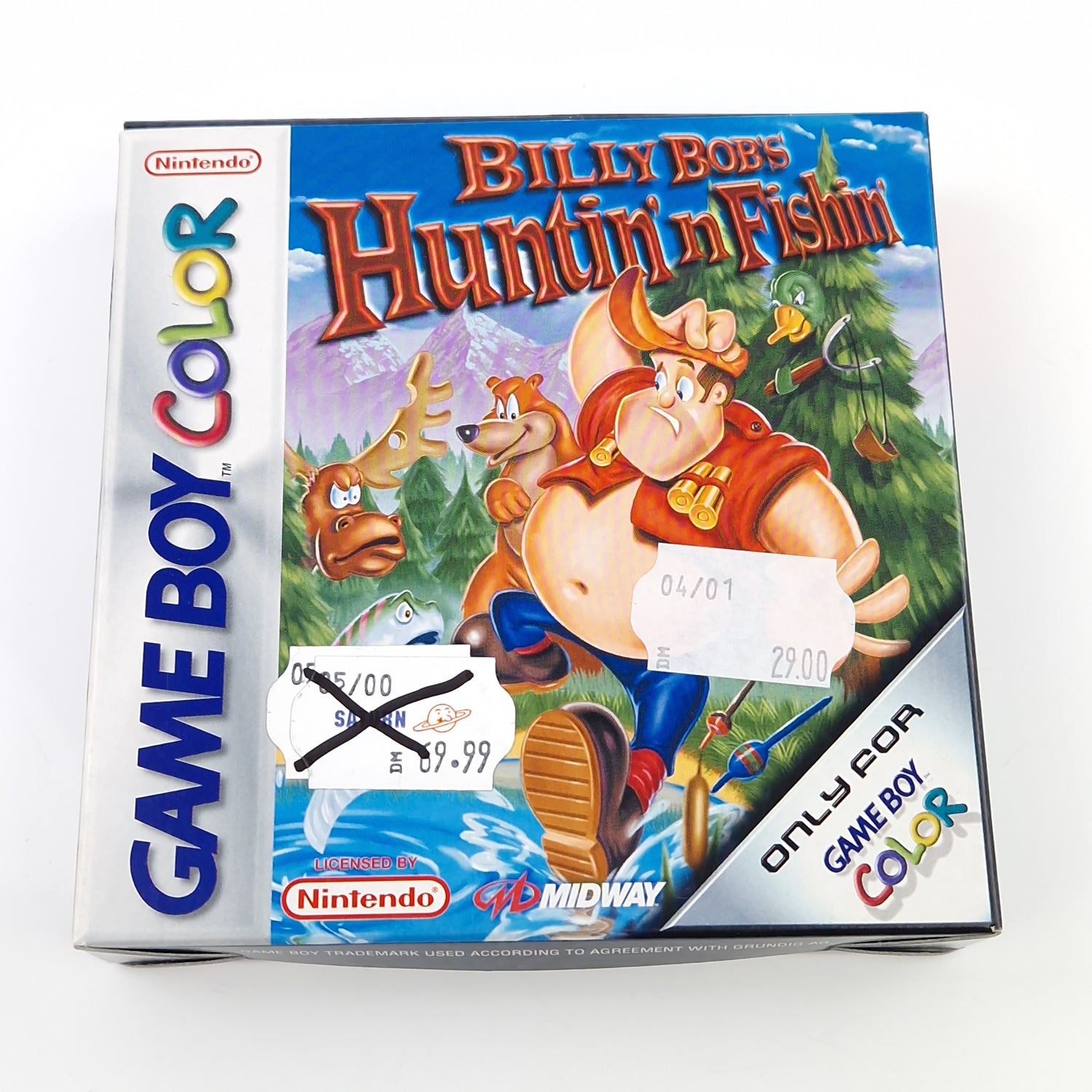 Nintendo Game Boy Color Spiel : Billy Bobs Huntin n Fishin - GBC OVP PAL