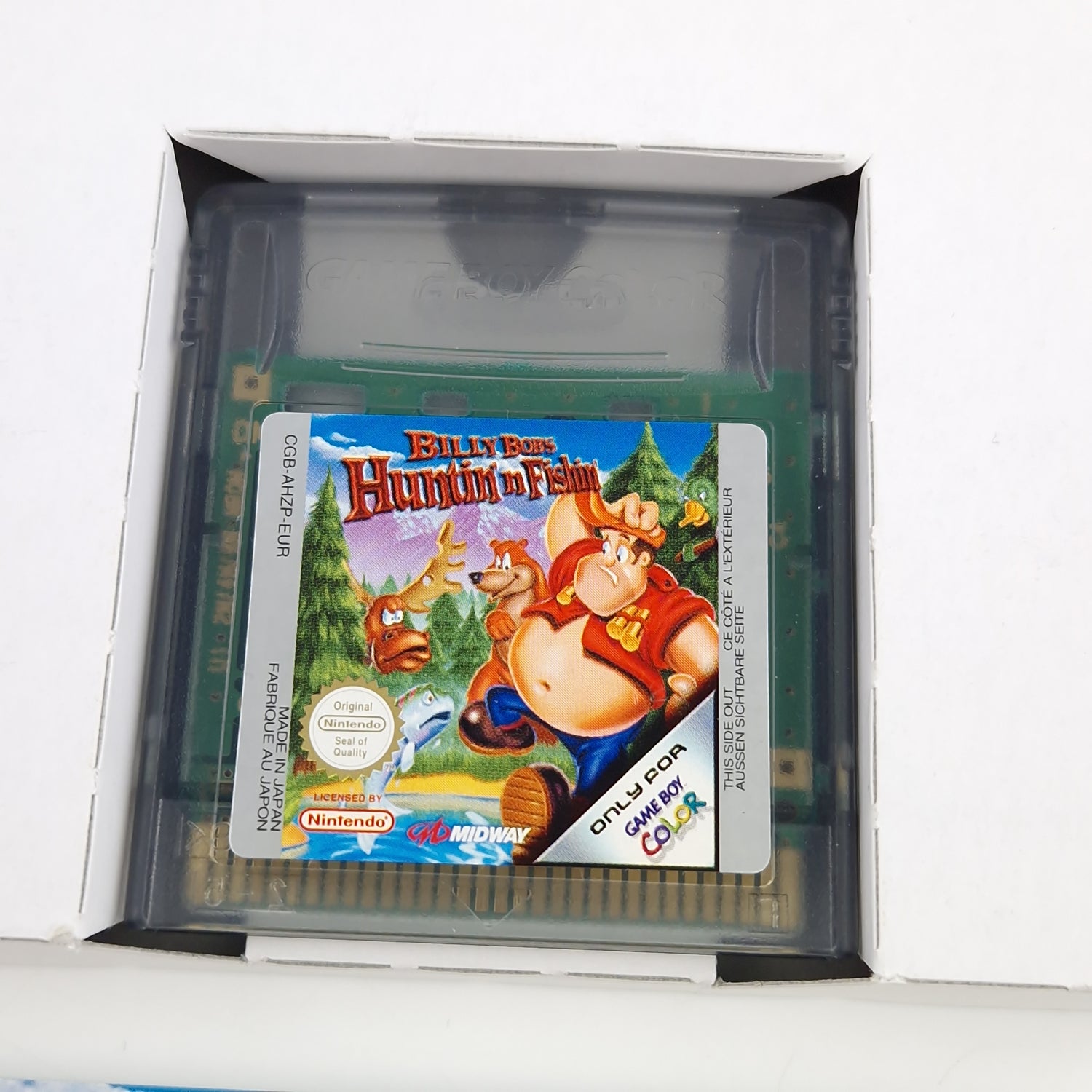 Nintendo Game Boy Color Spiel : Billy Bobs Huntin n Fishin - GBC OVP PAL