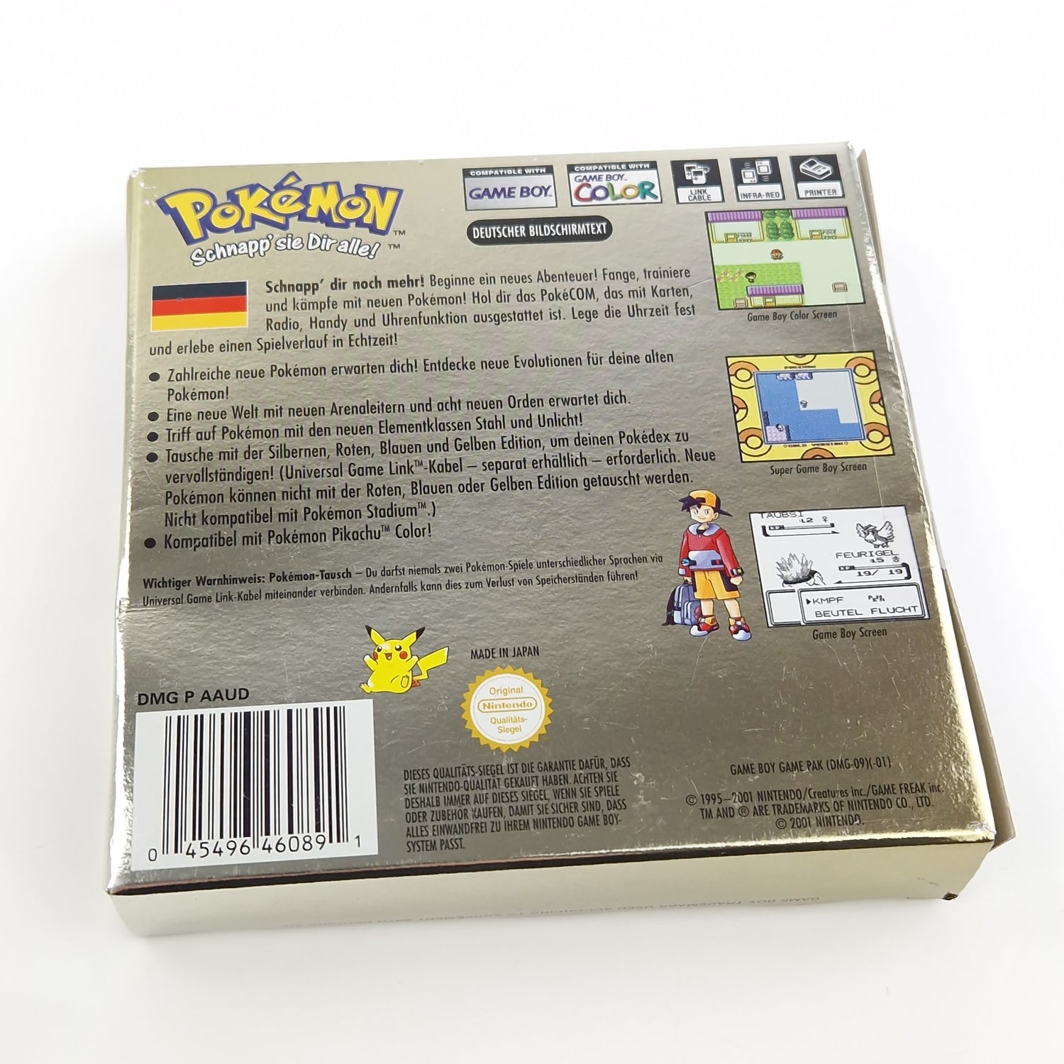 Nintendo Game Boy Color Spiel : Pokemon Goldene Edition - GBC OVP PAL Gold