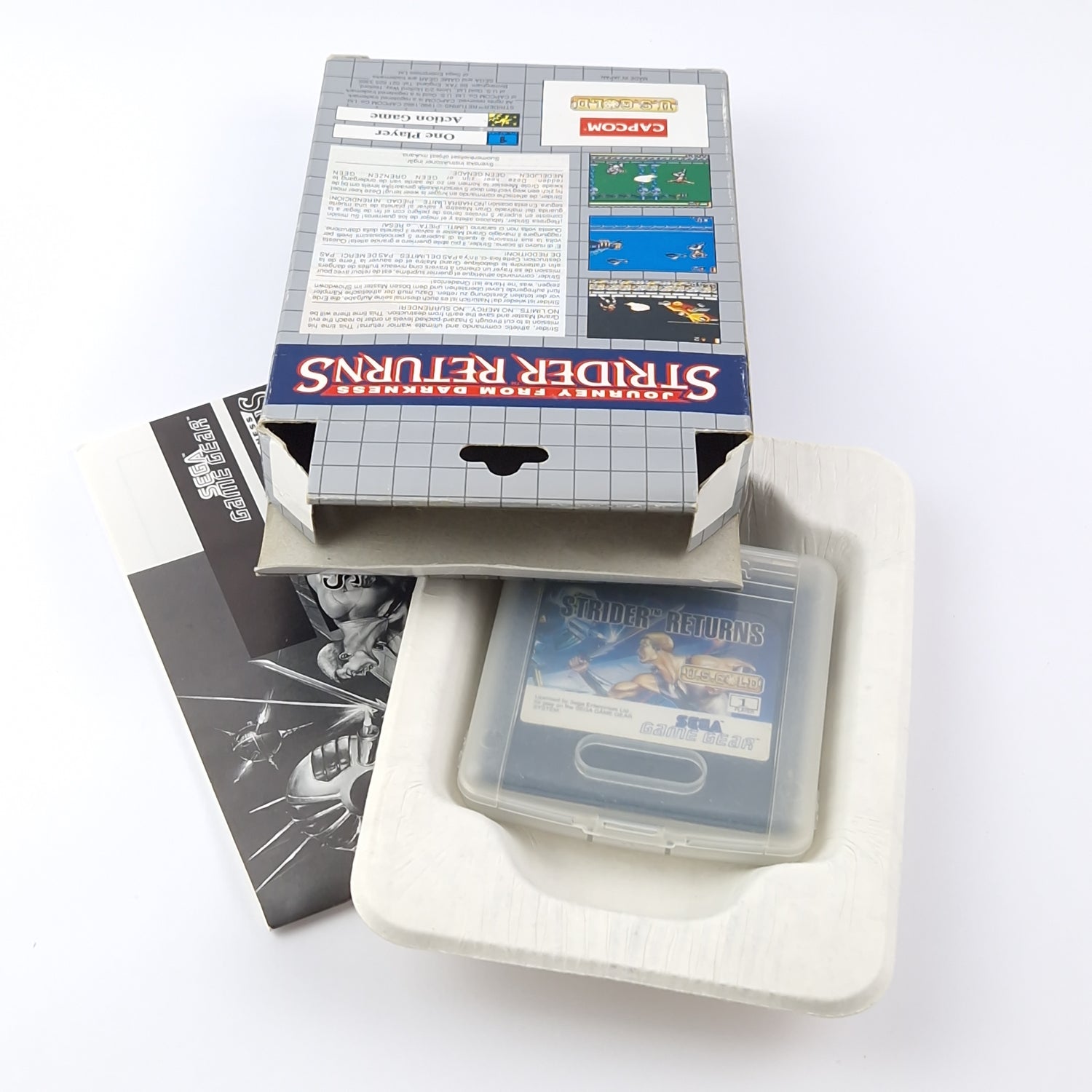 Sega Game Gear Spiel : Journey From Darkness Strider Returns - OVP Anleitung PAL