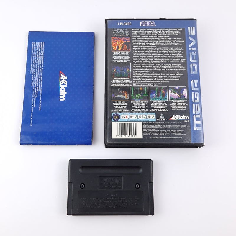 Sega Mega Drive Spiel : Beware The Ultimate Evil of Warlock - OVP Anleitung PAL