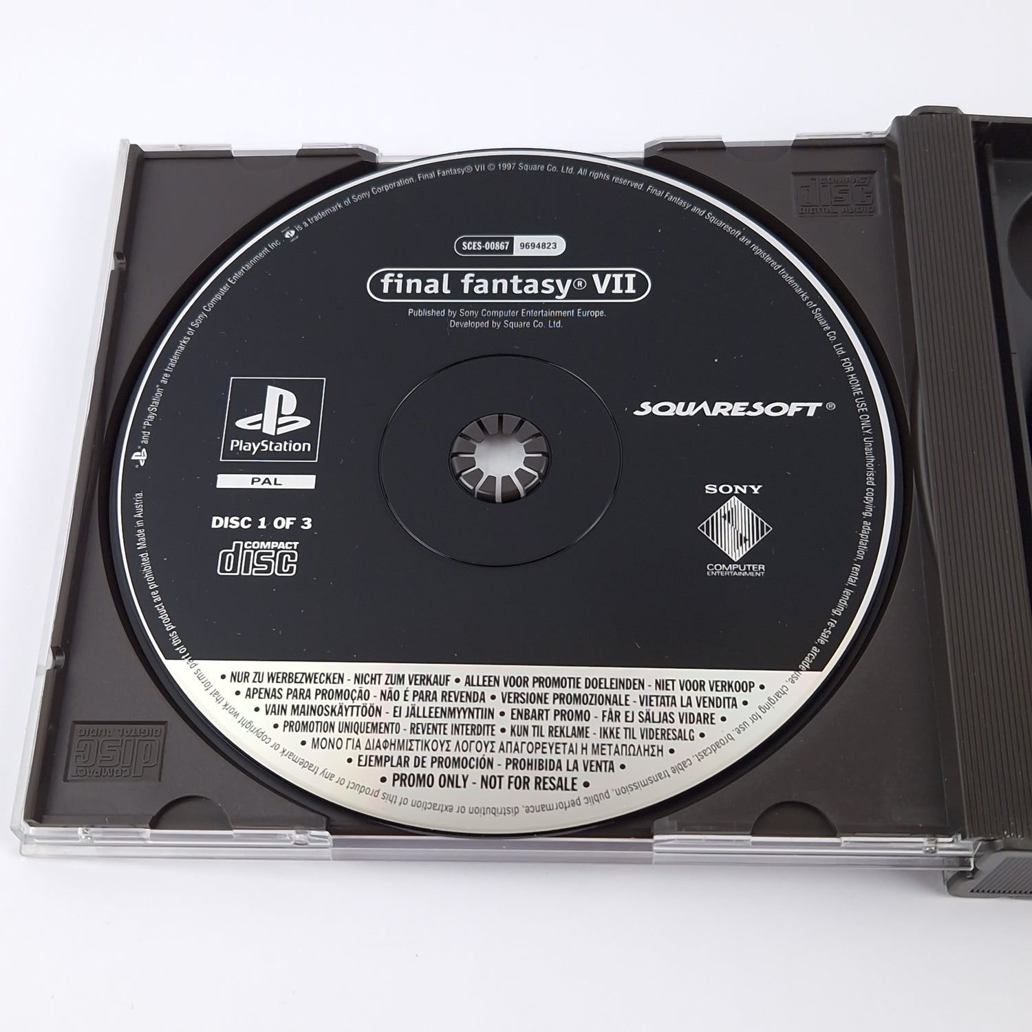 Sony Playstation 1 Spiel : Final Fantasy VII PROMO - OVP Not for Resale PS1 PAL