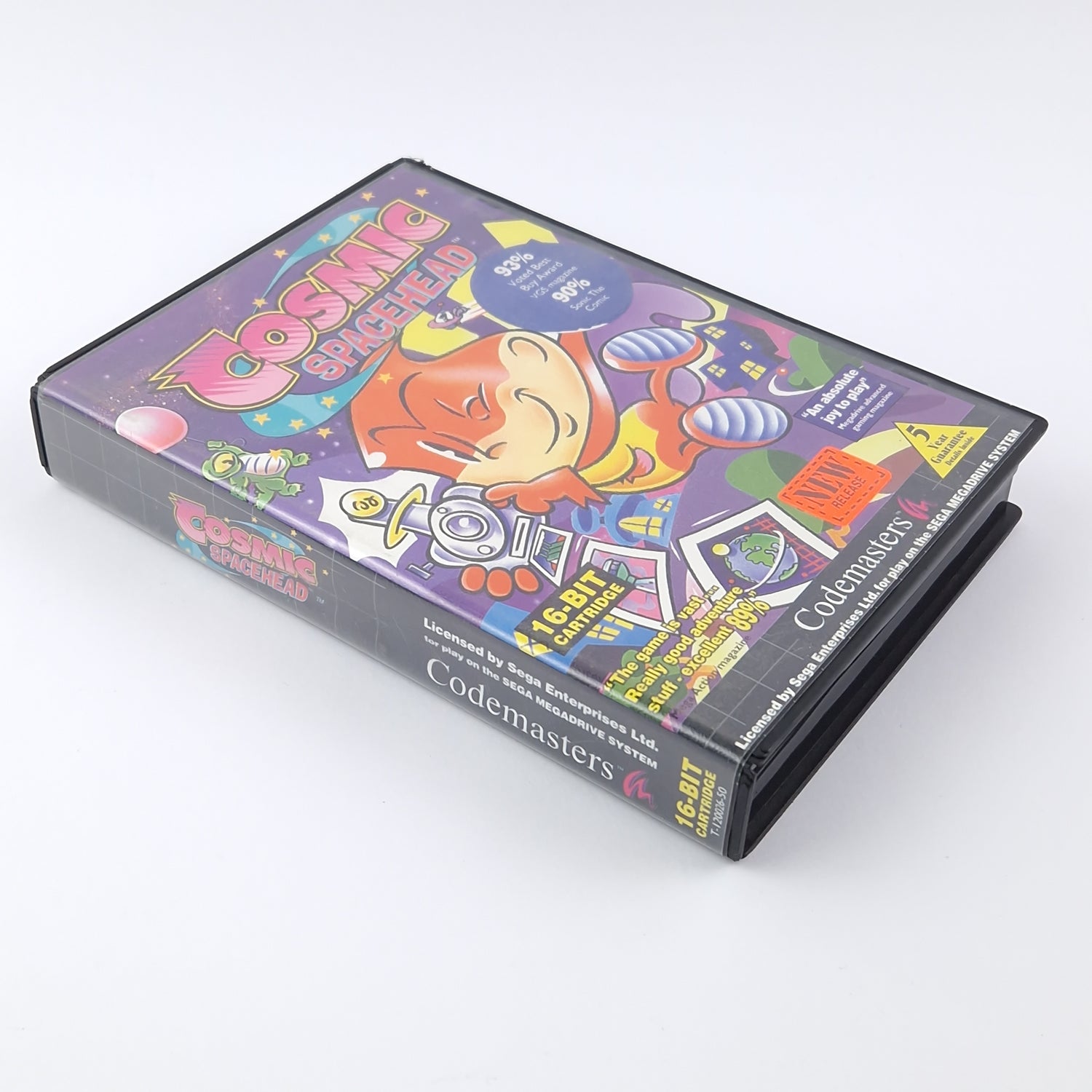 Sega Mega Drive Game: Cosmic Spacehead - OVP Instructions Module | PAL MD Game