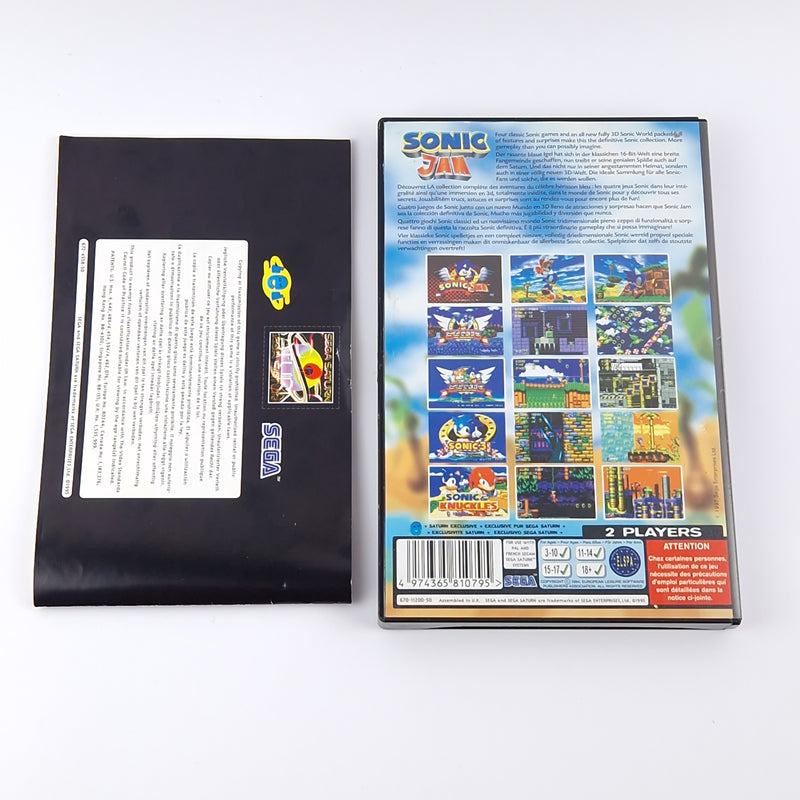 Sega Saturn Spiel : Sonic JAM - OVP Anleitung CD | Sonic The Hedgehog PAL Game