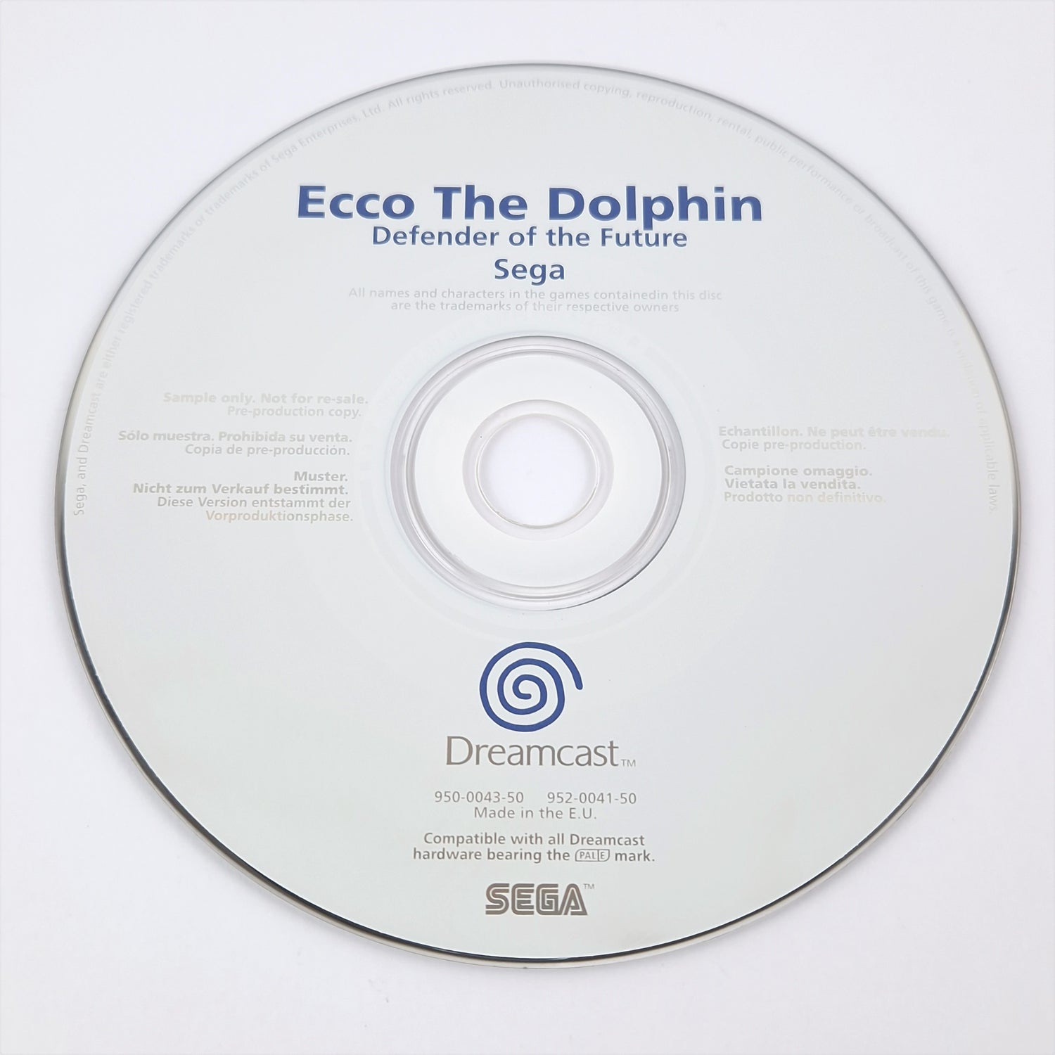 Sega Dreamcast PROMO Game : Ecco The Dolphin Defender of the Future - Sample