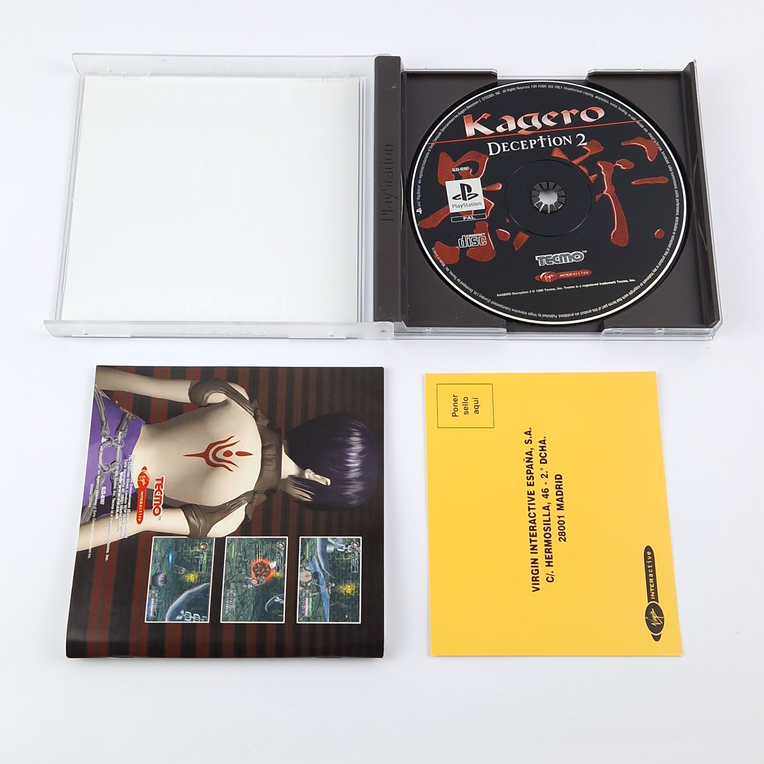 Sony Playstation 1 Spiel : Kagero Deception 2 - OVP Anleitung CD | PS1 PSX PAL