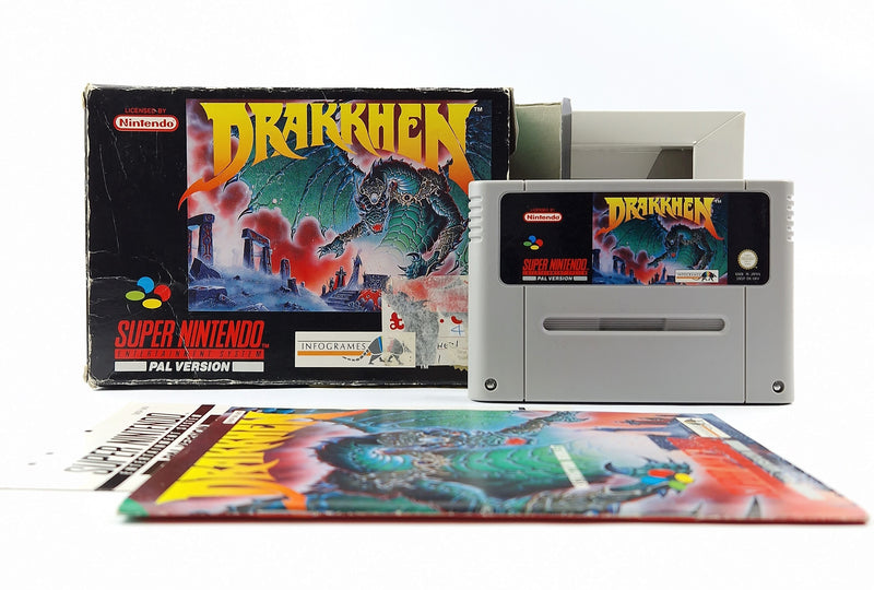 Super Nintendo Game: Drakkhen - OVP Instructions Module | SNES PAL UKV