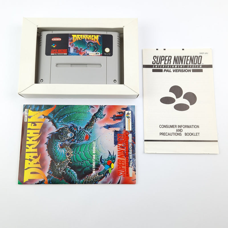 Super Nintendo Game: Drakkhen - OVP Instructions Module | SNES PAL UKV