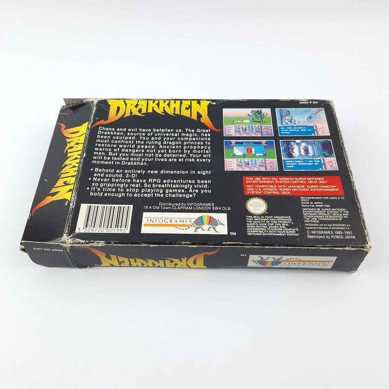 Super Nintendo Game: Drakkhen - OVP Instructions Module | SNES PAL UKV