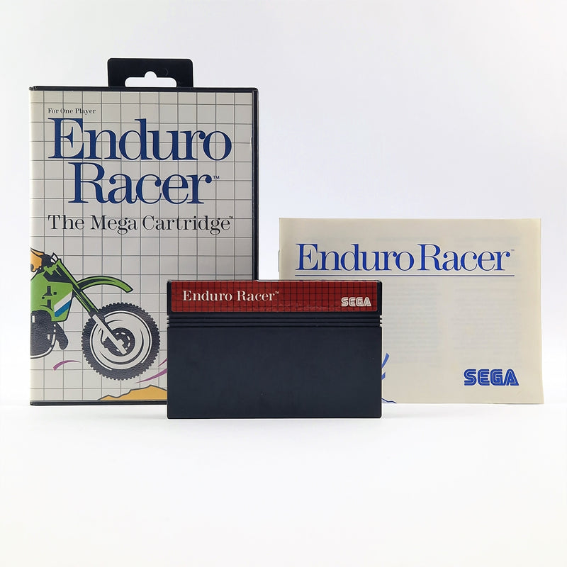 Sega Master System Game: Enduro Racer - OVP Instructions Cartridge PAL - Very Good