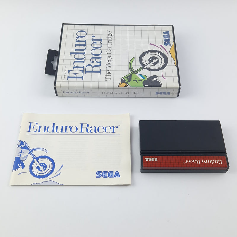 Sega Master System Game: Enduro Racer - OVP Instructions Cartridge PAL - Very Good