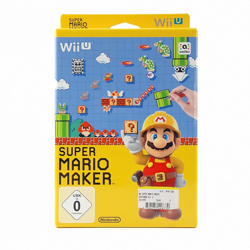 Nintendo Wii U Spiel : Super Mario Maker - OVP Anleitung CD | PAL