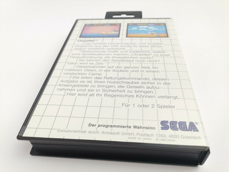 Sega Master System Spiel " Choplifter " Ovp | Pal | Ms Mastersystem