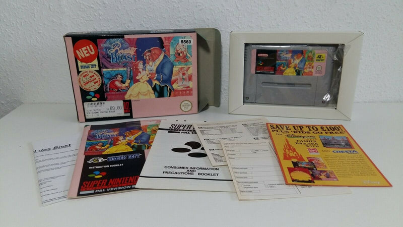 Super Nintendo Spiel " Disneys Beauty and the Beast " Neu / Unbenutzt