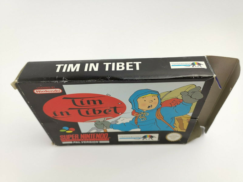 Super Nintendo game "Tintin in Tibet" Snes | Original packaging | Pal | NOE-1