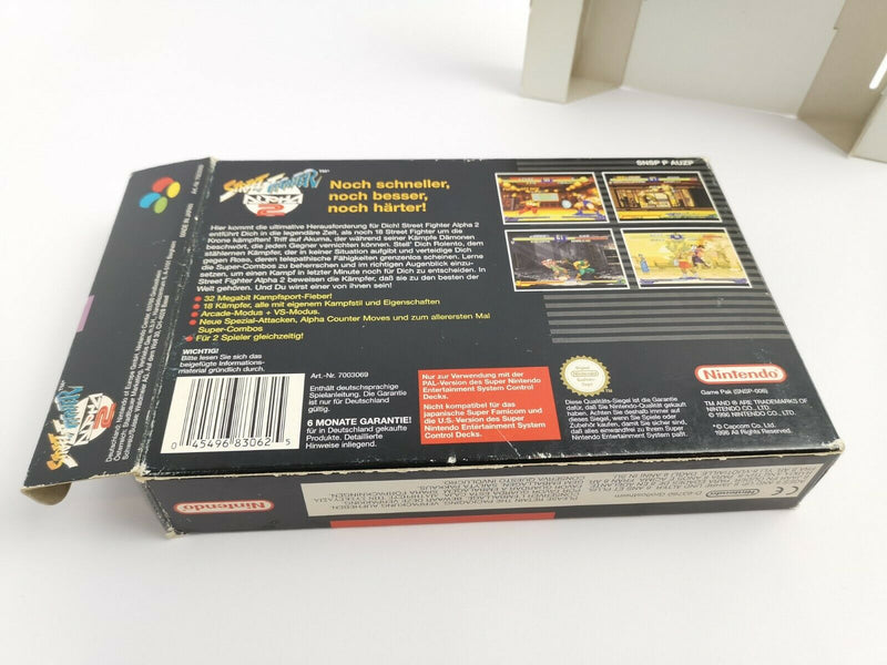 Super Nintendo game "Street Fighter Alpha" Snes | Original packaging | Pal |