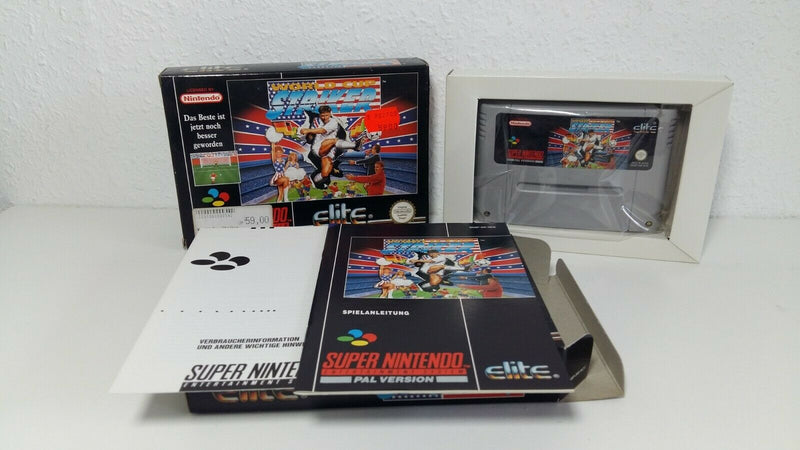 Super Nintendo game "World Cup Striker" / Snes / NEW / Unused