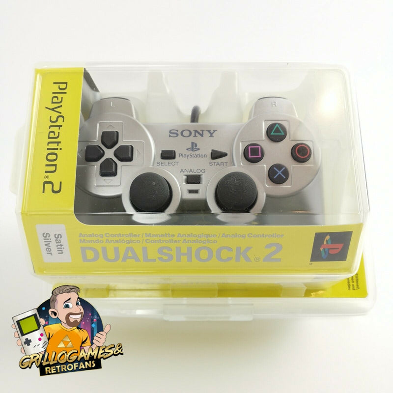 Sony Playstation 2 Controller / Gamepad "Dualshock 2 Satin Silver" Silver NEW