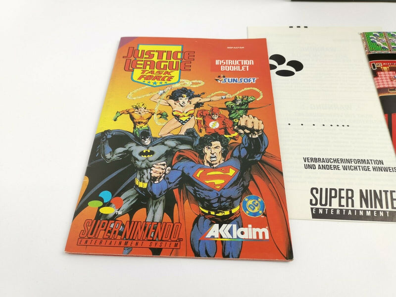 Super Nintendo Spiel " Justice League Task Force " Snes | Ovp | Pal | CIB