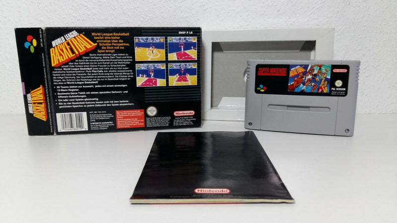 Super Nintendo game "World League Bastketball" / Snes