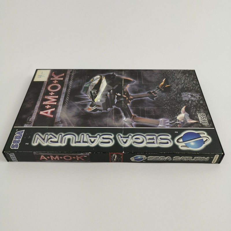 Sega Saturn game "Amok" Sega Saturn | Original packaging | PAL