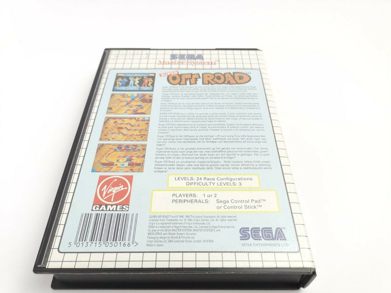Sega Master System Spiel " Super Off Road " Ovp | Pal