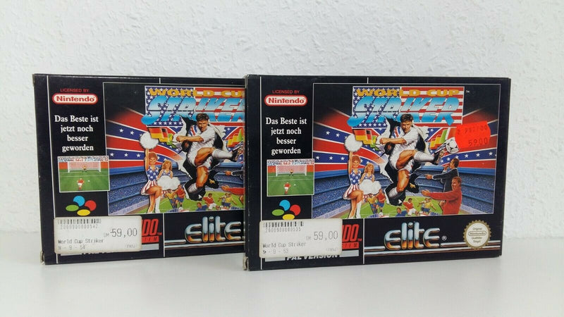 Super Nintendo game "World Cup Striker" / Snes / NEW / Unused