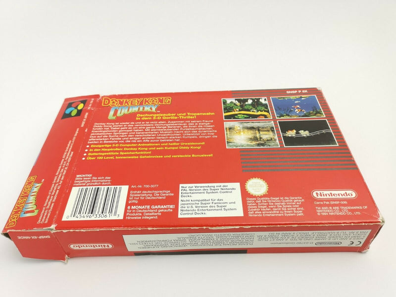 Super Nintendo game "Donkey Kong Country" SNES | Original packaging | Pal | NOE