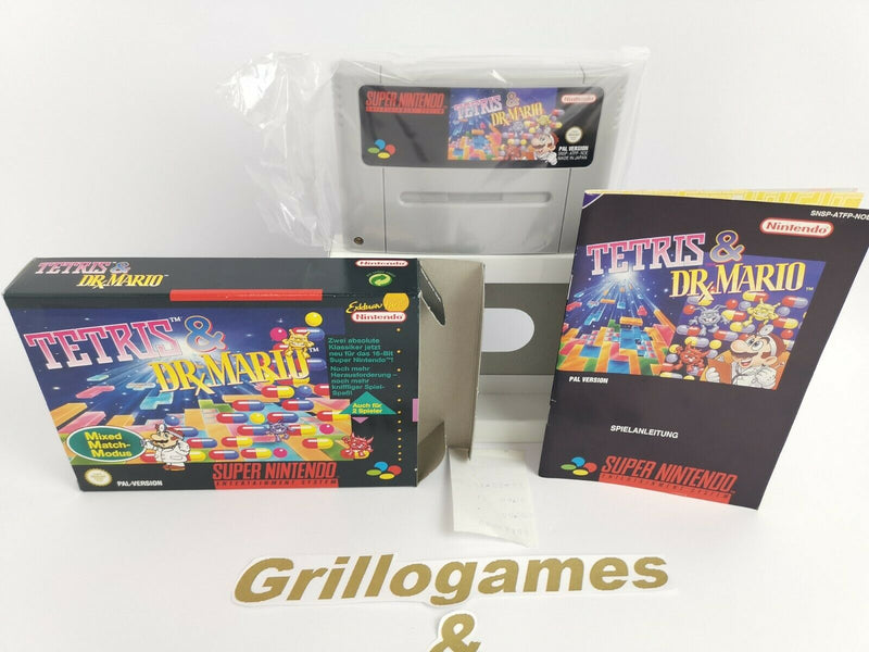 Super Nintendo Game | "TETRIS &amp; DR. MARIO" | Snes | Ovp