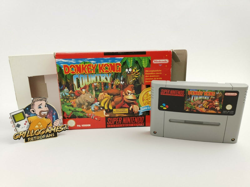 Super Nintendo game "Donkey Kong Country" SNES | Original packaging | Pal | NOE