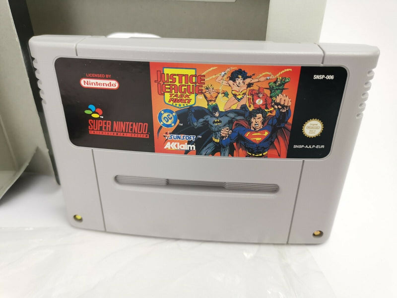 Super Nintendo Spiel " Justice League Task Force " Snes | Ovp | Pal | CIB