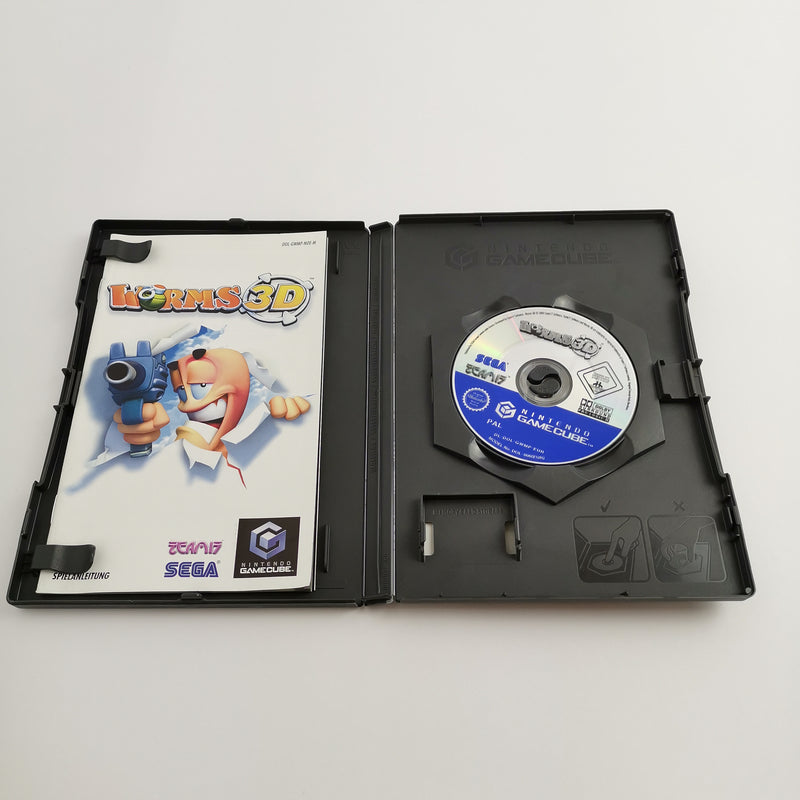 Nintendo Gamecube Spiel " Worms 3D " DE Erstauflage NOE | OVP * sehr gut