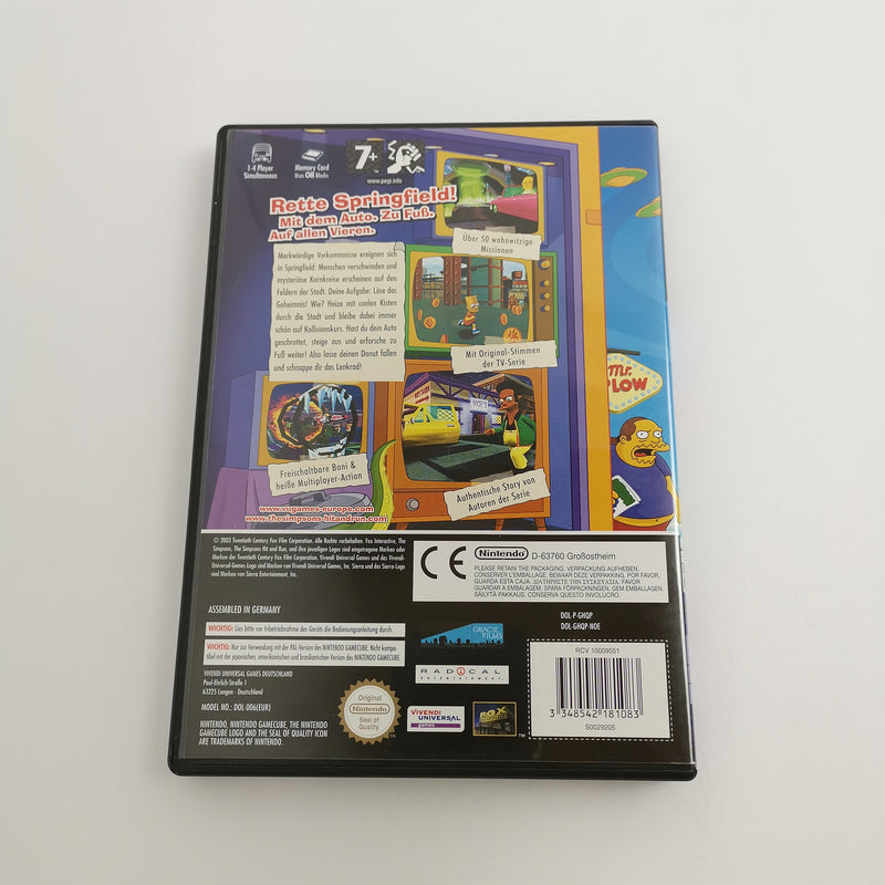 Nintendo Gamecube Spiel " The Simpsons Hit & Run " GC Game Cube OVP | PAL NOE