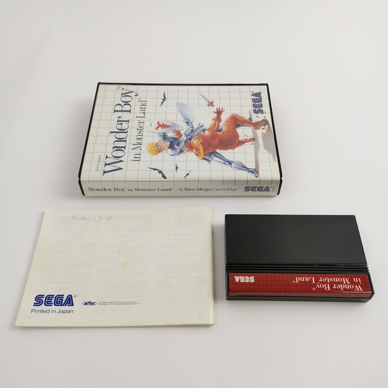 Sega Master System Spiel " Wonder Boy in Monster Land " MS MasterSystem  OVP PAL